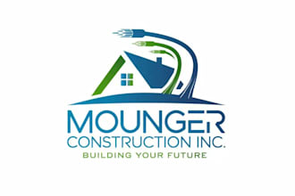 do greatest stylish logo for a construction