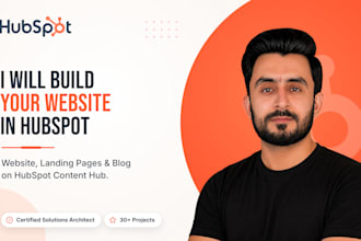 build hubspot website, landing pages and blog
