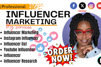 find influencer marketing research youtube, instagram research list for buisness