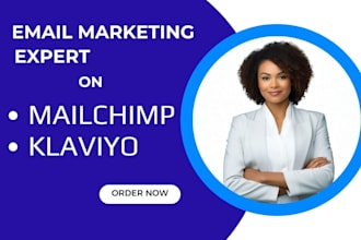 design editable mailchimp email template, popup form, and klaviyo template