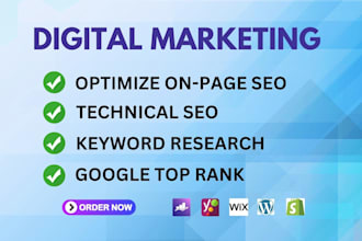 do website on page SEO and technical optimization for top ranking