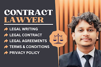 be your lawyer for any legal contract, agreements, terms and conditions, nda