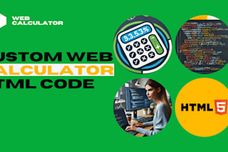 develop complete 100 pages custom online calculator website