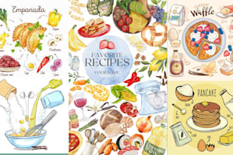 design and write recipe book cookbook design mealplan cookbook cover food recipe