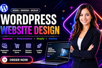 design or redesign your wordpress website using elementor pro for a modern web