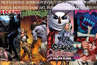 80s 90s horror poster halloween art horror comic book t shirt design merch