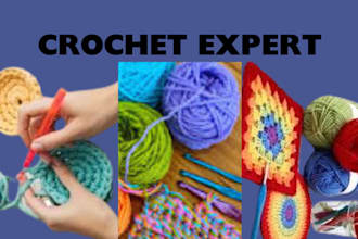 design sewing, tailor logo, crochet knitting and item design