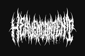 do a metal,hardcore,heavy metal, black metal band logo