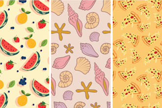 design vector and logo repeat patterns for textiles
