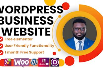 create professional business portfolio website, responsive blog design