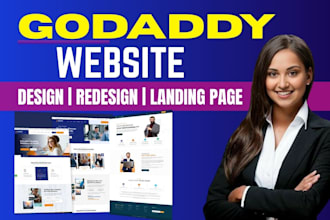 do godaddy website design redesign godaddy wordpress landing page design