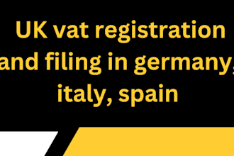 handle UK vat registration and filing in germany, italy, and spain