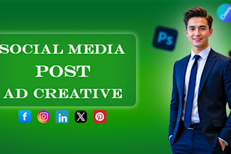 professional social media post design for facebook instagram linkedin and more