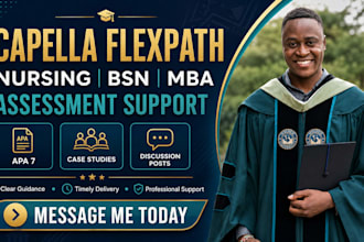 do capella flexpath nursing bsn and MBA assessments