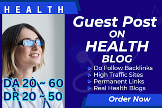 publish guest post on high quality health and fitness blog