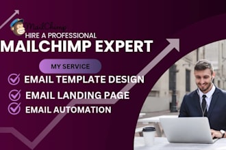 design mailchimp newsletter template mailchimp campaign automation, landing page