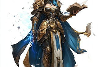 draw your oc dnd or fantasy character art