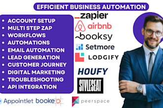 zapier airbnb booksy setmore lodgify houfy styleseat bookeo appointlet peerspace