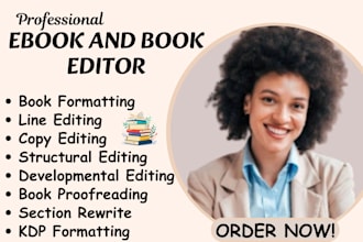be your book editor developmental editor ebook writer for fiction and nonfiction