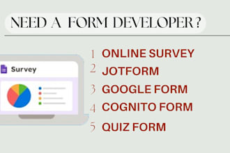 create jotform, google form, cognito form, typeform, online form, surveys