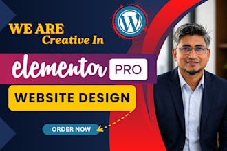design or redesign wordpress elementor website with  elementor pro