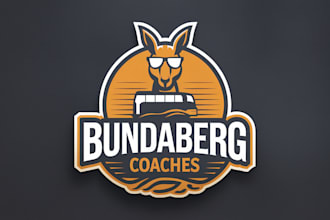 do conservative bus transport logo design for your hat cap