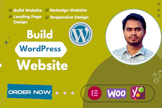 design and set up a complete wordpress website