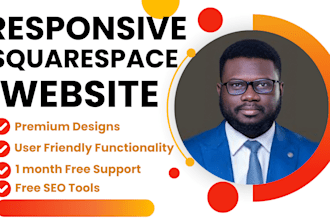build professional squarespace website design, redesign squarespace website SEO