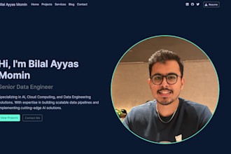 create a simple static functional website fo your business