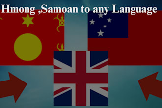 build  and culturally authentic hmong samoan te reo translation in 2hrs