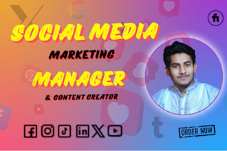 be your expert social media marketing manager and  content creator