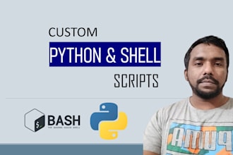 write bash, shell, and python scripts for linux, AWS, and devops
