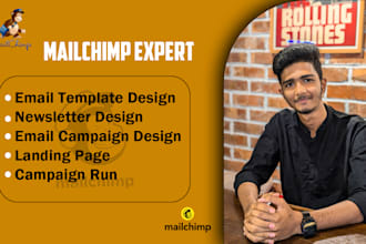 design mailchimp template, newsletter, and mailchimp email marketing