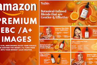 design amazon a plus content, ebc a plus images and listing images
