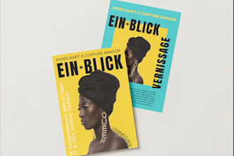design a modern and custom flyer for your event or business