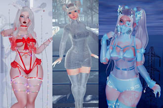 custom vrchat avatar vr character furry avatar vrc avatar outfit 3d model