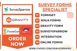 do formget heyform surveysparrow automation ninja form gravity forms integration