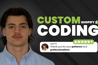 do custom shopify code and theme customization with coding