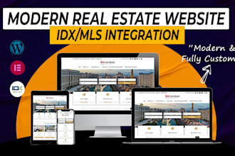 build custom real website estate with idx mls for realtor