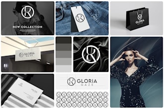 design luxury clothing fashion brand streetwear monogram urban logo branding kit