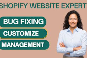 shopify expert shopify bug fix shopify website design redesign shopify developer