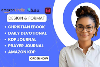 design, format christian ebook, daily devotion, KDP journal, journal prayer book