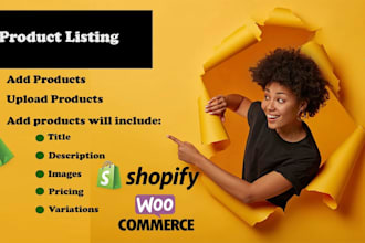 add products or upload products to woocommerce shopify ebay amazon and walmart