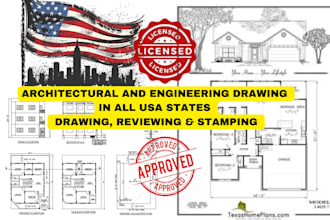 draw stamp architecture plan mep engineering drawing city permit adu deck design