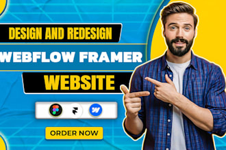 do website with webflow or portfolio framer, figma to framer, webflow expert