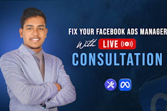 fix your facebook, instagram ads issues with live consultation