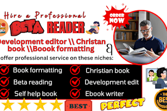beta read and critique your manuscript, fiction, nonfiction, novel, or memoir
