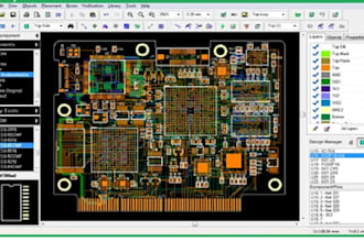 design schematic and pcb in altium,eagle,pads, kicad,proteus and api bot