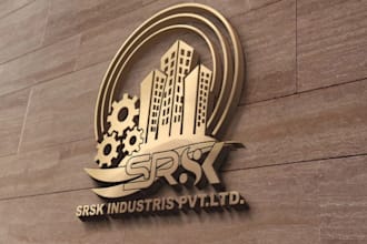create carpentry wood craft and woodwork logo