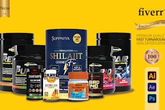 do product label and packaging design supplement label design